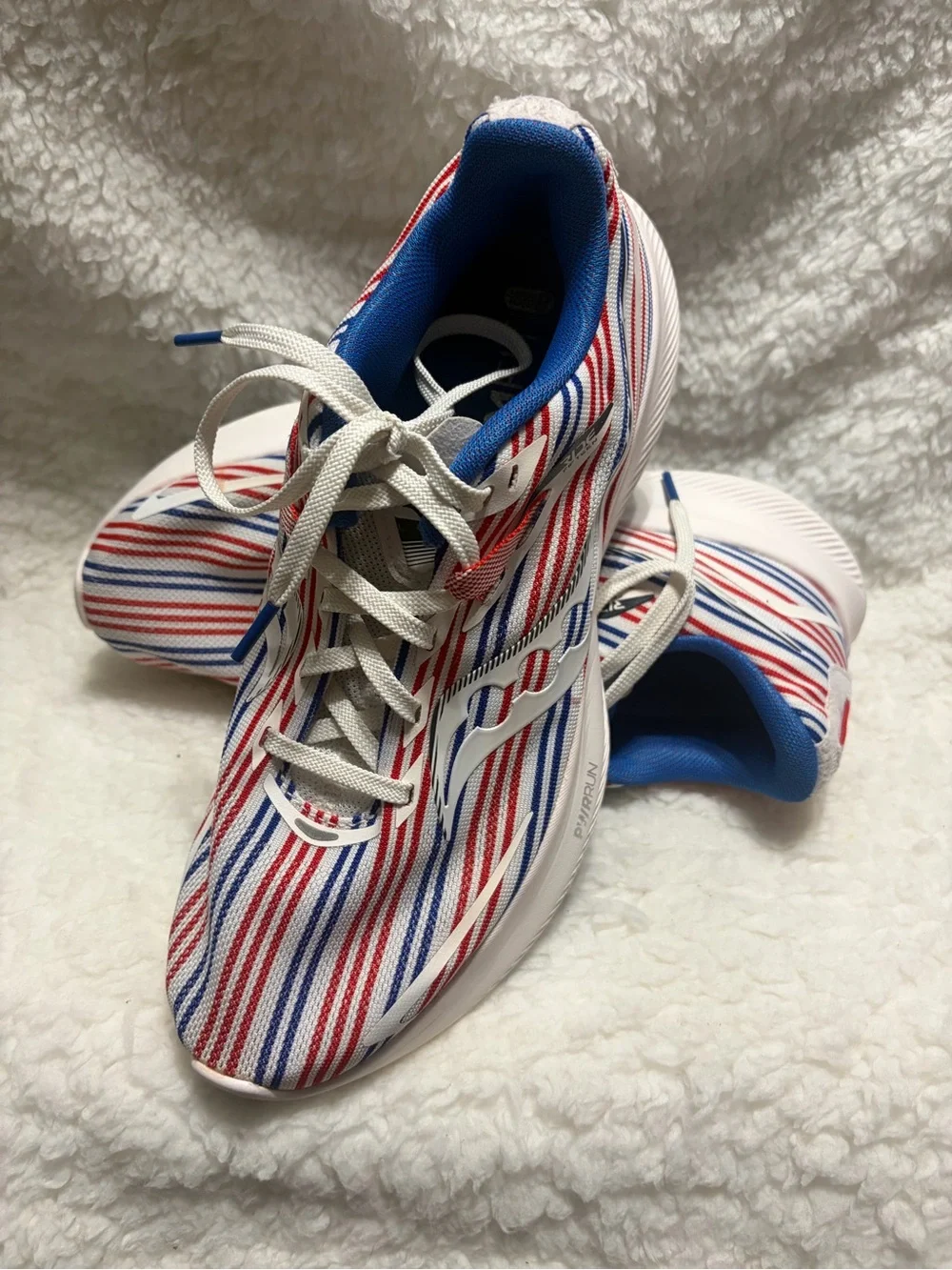 Saucony Women’s Sneakers in Red, White & Blue Stripes